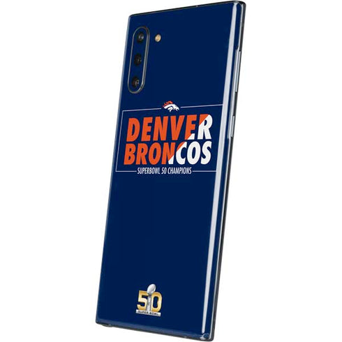 NFL Denver Broncos Super Bowl 50 Champions Bold Galaxy Note 10 Skin